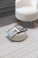 Goya Woven Non-Slip Minimalist Lattice Pattern Indoor Area Rug - Ornate Home