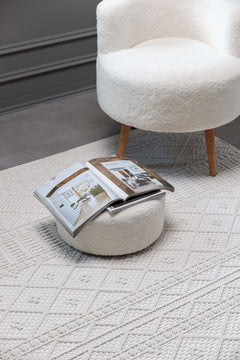 Goya Woven Non-Slip Minimalist Lattice Pattern Indoor Area Rug - Ornate Home