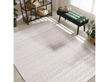 Goya Woven Non-Slip Minimalist Lattice Pattern Indoor Area Rug - Ornate Home