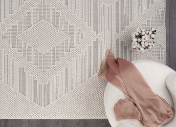 Goya Woven Non-Slip Modern Abstract Linear Indoor Area Rug - Ornate Home
