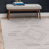 Goya Woven Non-Slip Modern Abstract Linear Indoor Area Rug - Ornate Home