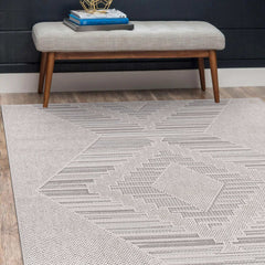 Goya Woven Non-Slip Modern Abstract Linear Indoor Area Rug - Ornate Home