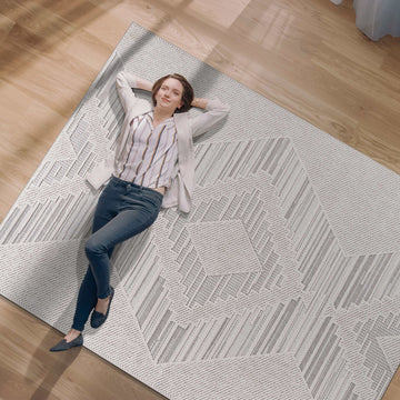 Goya Woven Non-Slip Modern Abstract Linear Indoor Area Rug - Ornate Home