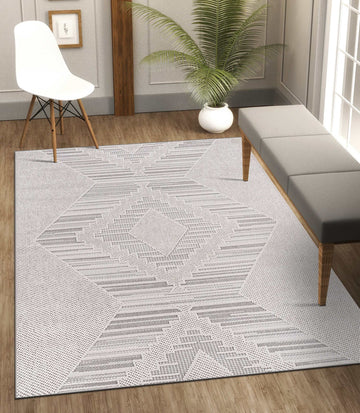 Goya Woven Non-Slip Modern Abstract Linear Indoor Area Rug - Ornate Home