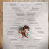 Goya Woven Non-Slip Modern Abstract Linear Indoor Area Rug - Ornate Home