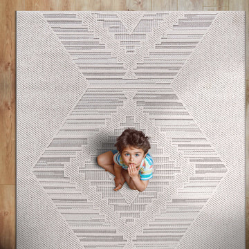 Goya Woven Non-Slip Modern Abstract Linear Indoor Area Rug - Ornate Home
