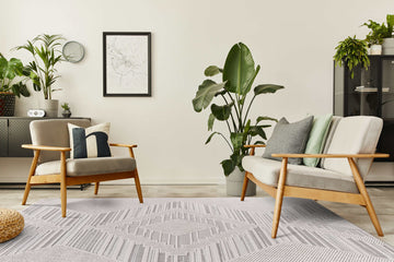 Goya Woven Non-Slip Modern Abstract Linear Indoor Area Rug - Ornate Home