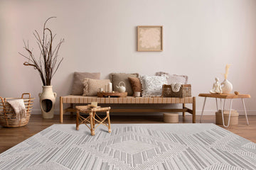 Goya Woven Non-Slip Modern Abstract Linear Indoor Area Rug - Ornate Home