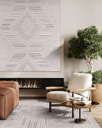 Goya Woven Non-Slip Modern Abstract Linear Indoor Area Rug - Ornate Home