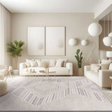 Goya Woven Non-Slip Modern Abstract Linear Indoor Area Rug - Ornate Home