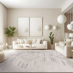 Goya Woven Non-Slip Modern Abstract Linear Indoor Area Rug - Ornate Home