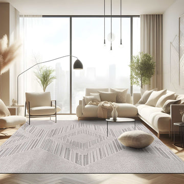 Goya Woven Non-Slip Modern Abstract Linear Indoor Area Rug - Ornate Home