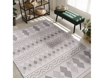 Goya Woven Non-Slip Tribal Geometric Pattern Indoor Area Rug - Ornate Home