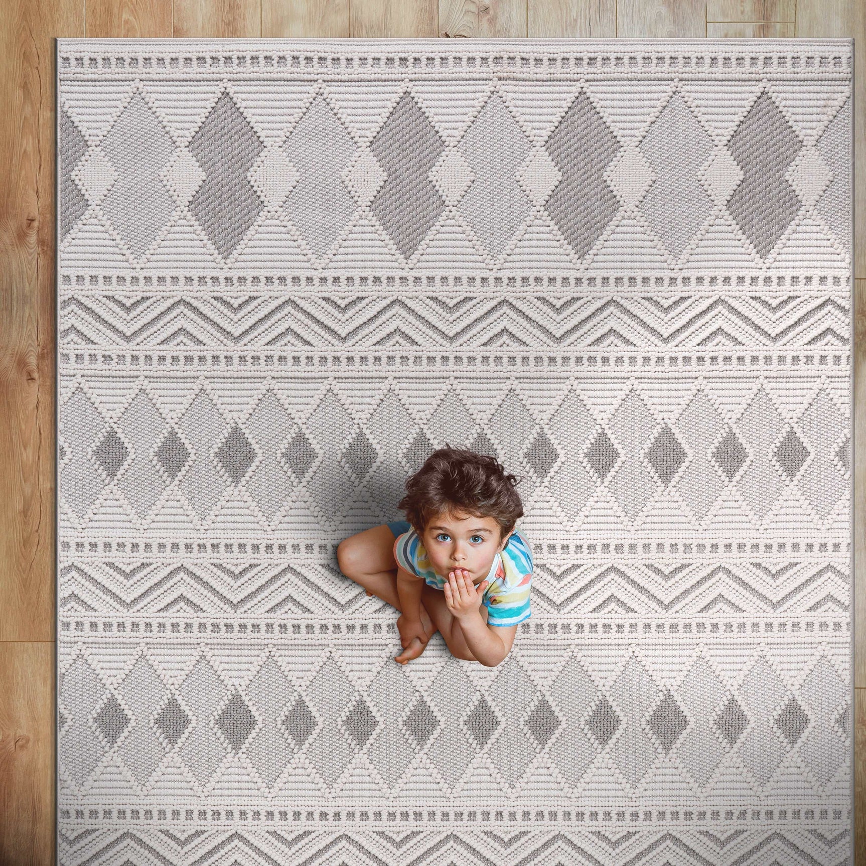 Goya Woven Non-Slip Tribal Geometric Pattern Indoor Area Rug - Ornate Home