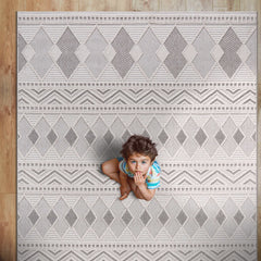 Goya Woven Non-Slip Tribal Geometric Pattern Indoor Area Rug - Ornate Home