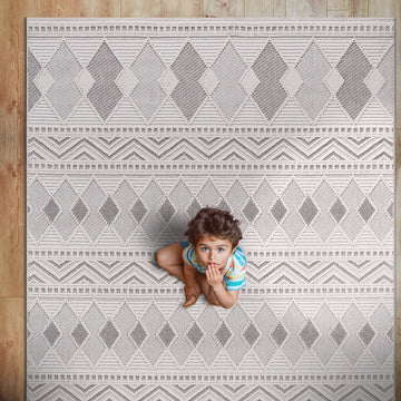 Goya Woven Non-Slip Tribal Geometric Pattern Indoor Area Rug - Ornate Home