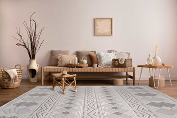 Goya Woven Non-Slip Tribal Geometric Pattern Indoor Area Rug - Ornate Home