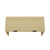 Grace 54" Home Office Desk in Natural Oak and Black - Ornate Home