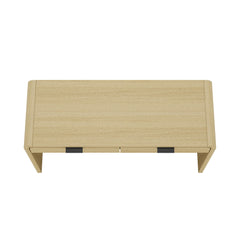 Grace 54" Home Office Desk in Natural Oak and Black - Ornate Home