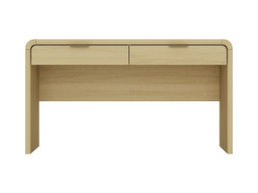 Grace 54" Home Office Desk in Natural Oak and Gold - Ornate Home