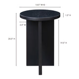 Grace Black Accent Table - Ornate Home
