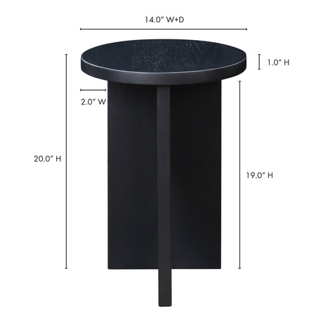 Grace Black Accent Table - Ornate Home
