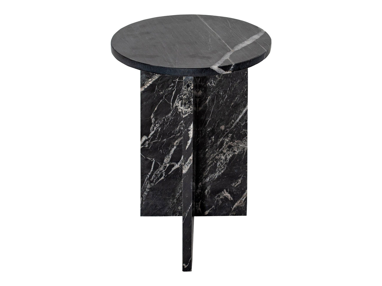 Grace Black Marble Accent Table - Ornate Home