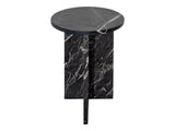 Grace Black Marble Accent Table - Ornate Home