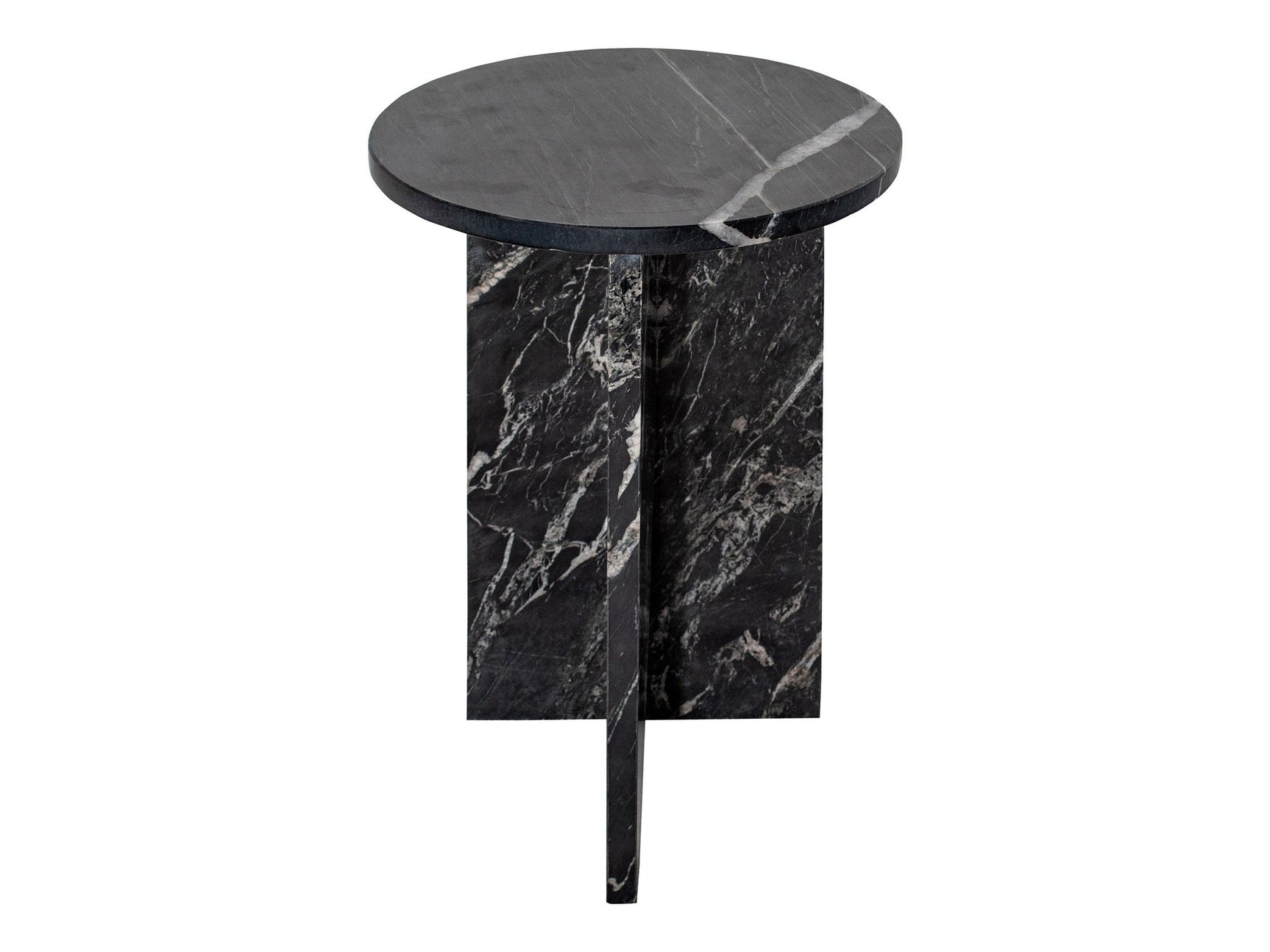 Grace Black Marble Accent Table - Ornate Home