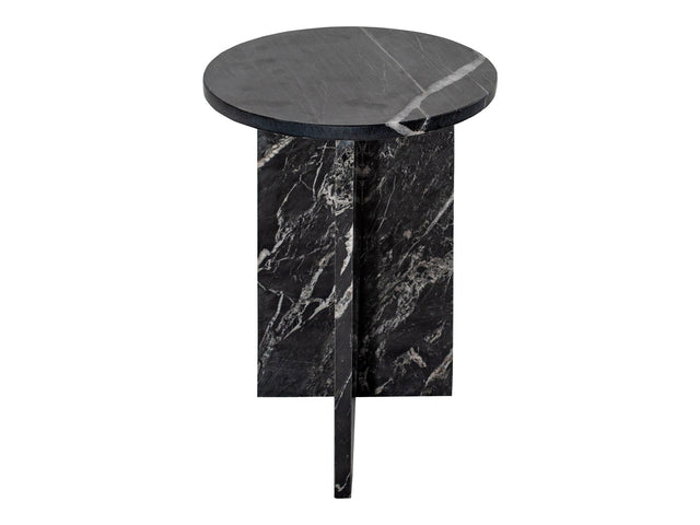 Grace Black Marble Accent Table - Ornate Home