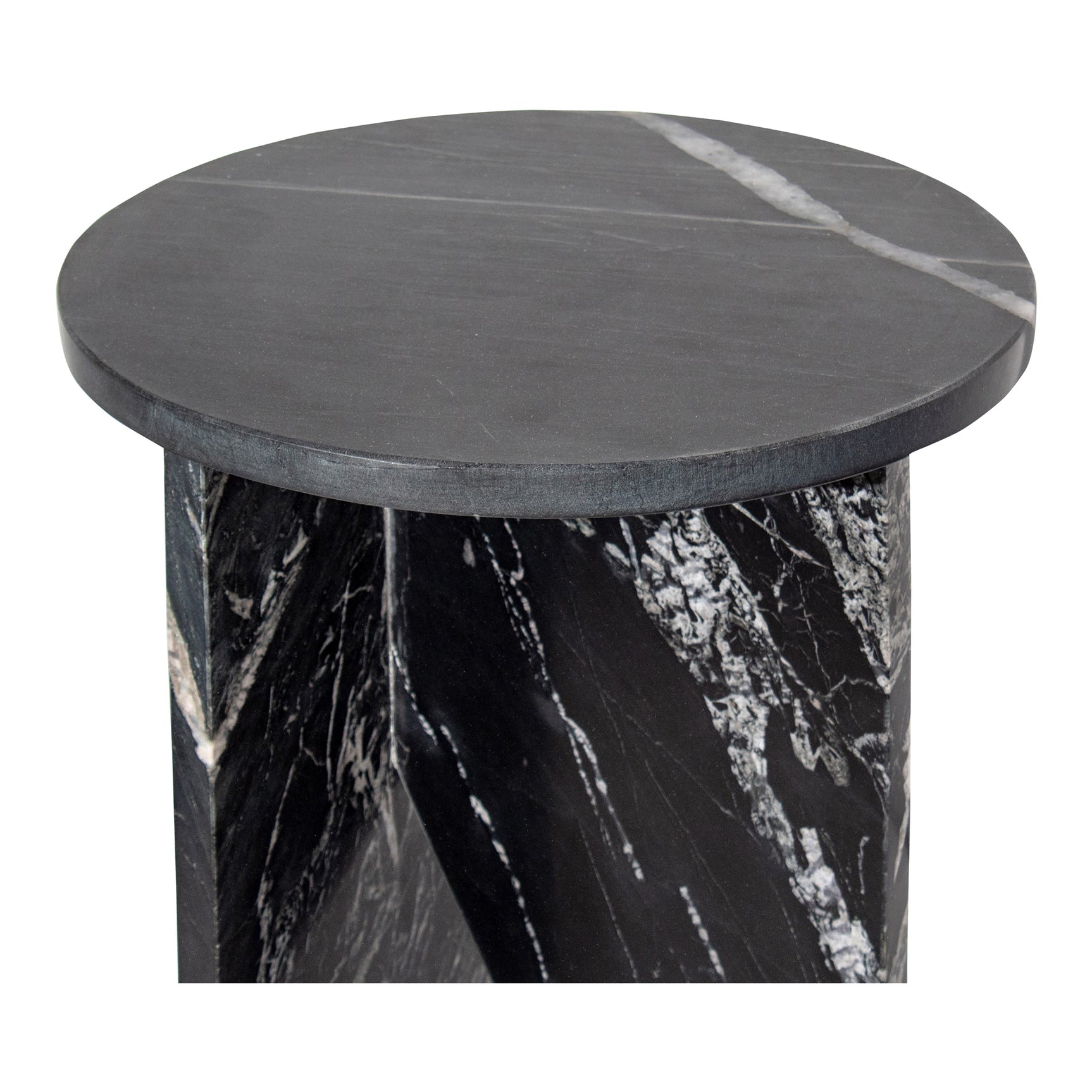 Grace Black Marble Accent Table - Ornate Home