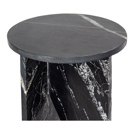 Grace Black Marble Accent Table - Ornate Home