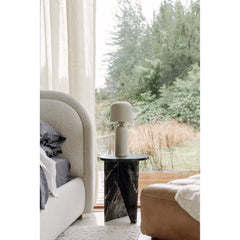 Grace Black Marble Accent Table - Ornate Home