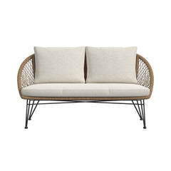 Grace Black/Natural/Olefin Beige Outdoor Seating 4PC Set - Ornate Home