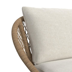 Grace Black/Natural/Olefin Beige Outdoor Seating 4PC Set - Ornate Home