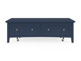Grace Blueberry Rectangle Coffee Table - Ornate Home