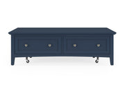 Grace Blueberry Rectangle Coffee Table - Ornate Home