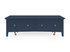 Grace Blueberry Rectangle Coffee Table - Ornate Home