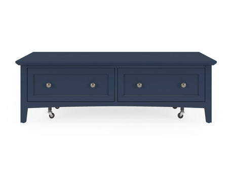 Grace Blueberry Rectangle Coffee Table - Ornate Home