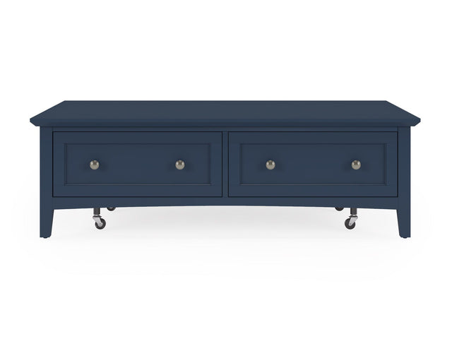 Grace Blueberry Rectangle Coffee Table - Ornate Home