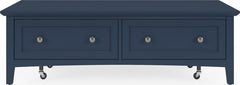 Grace Blueberry Rectangle Coffee Table - Ornate Home