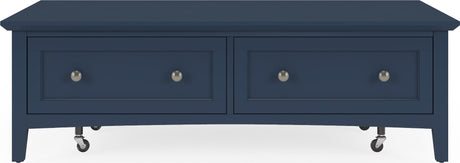 Grace Blueberry Rectangle Coffee Table - Ornate Home