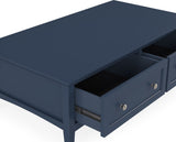 Grace Blueberry Rectangle Coffee Table - Ornate Home