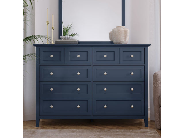 Grace Eight Drawer Dresser in Blueberry - Ornate Home