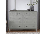 Grace Eight Drawer Dresser in Elephant Gray - Ornate Home