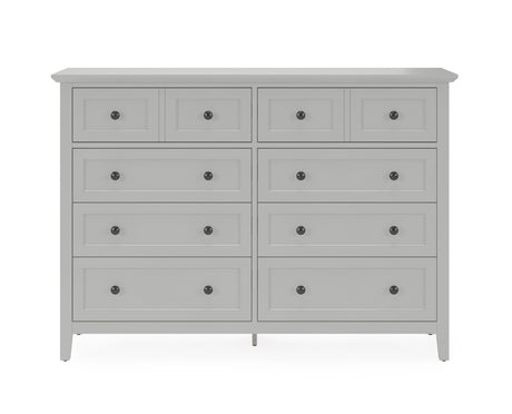 Grace Eight Drawer Dresser in Elephant Gray - Ornate Home