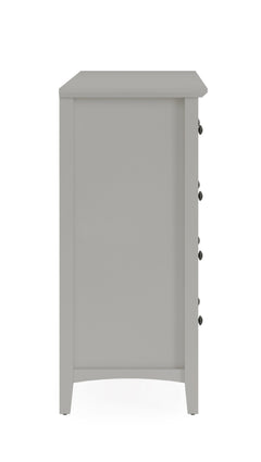 Grace Eight Drawer Dresser in Elephant Gray - Ornate Home