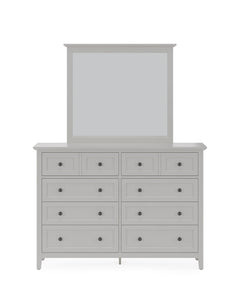 Grace Eight Drawer Dresser in Elephant Gray - Ornate Home