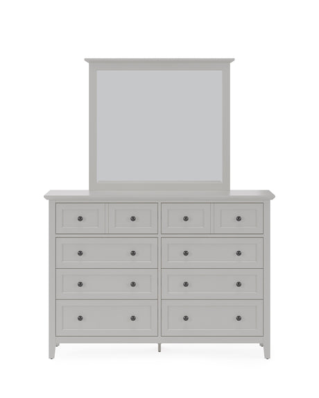 Grace Eight Drawer Dresser in Elephant Gray - Ornate Home