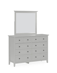 Grace Eight Drawer Dresser in Elephant Gray - Ornate Home